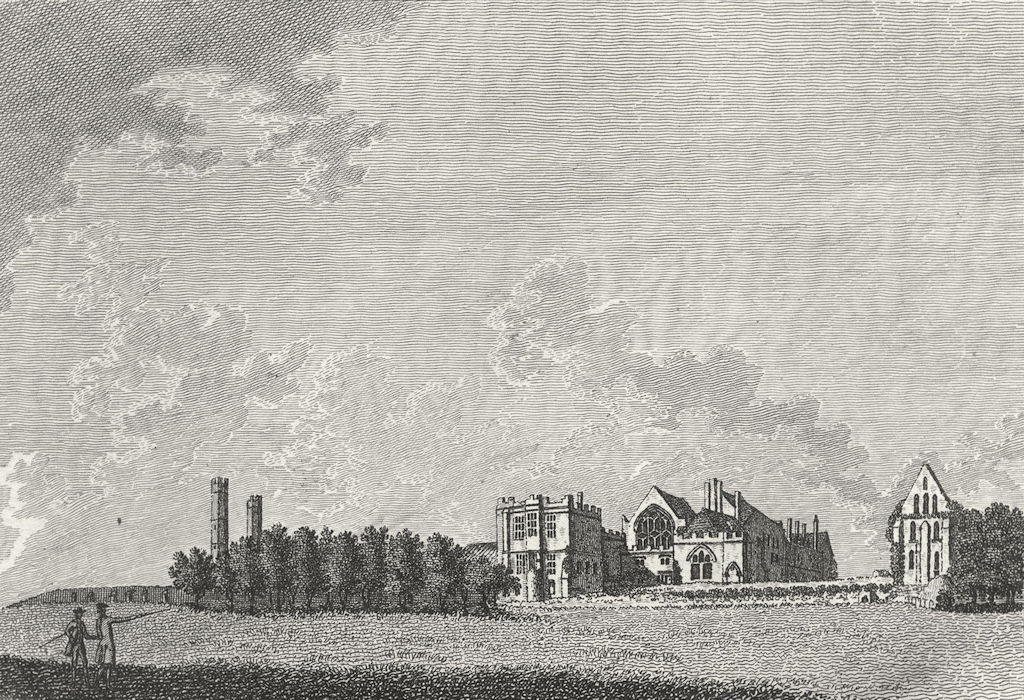 SUSSEX. Battle Abbey. Grose 1783 old antique vintage print picture