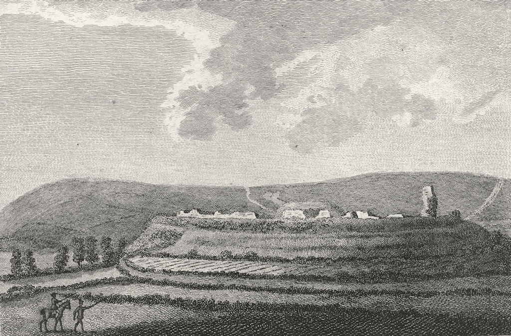 SUSSEX. Bramber Castle. Grose 1783 old antique vintage print picture