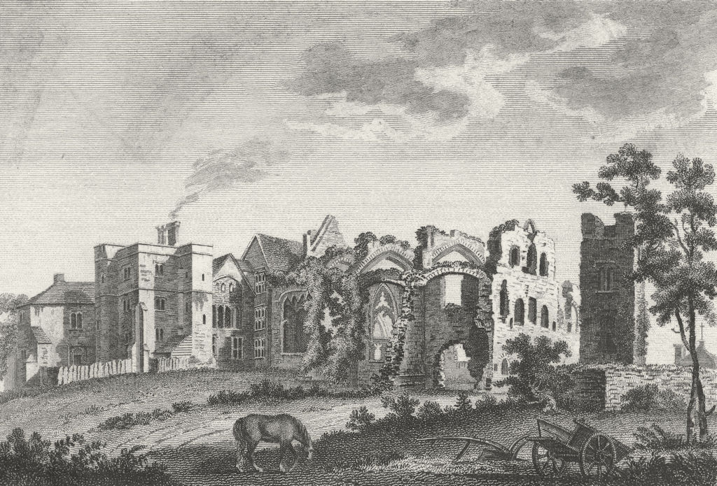 SUSSEX. St Dunstans Palace. Grose 1783 old antique vintage print picture