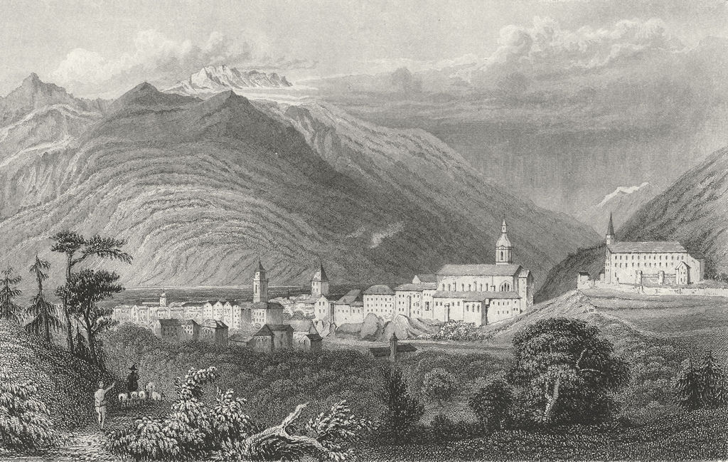 SWITZERLAND. Chur, Coire. Germany. Tombleson(Choire) 1830 old antique print