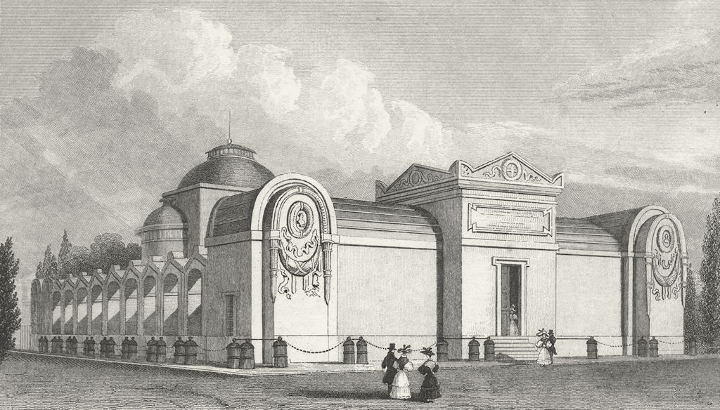 PARIS. De Chapelle Expiatoire Louis XVI. Pugin 1828 old antique print picture