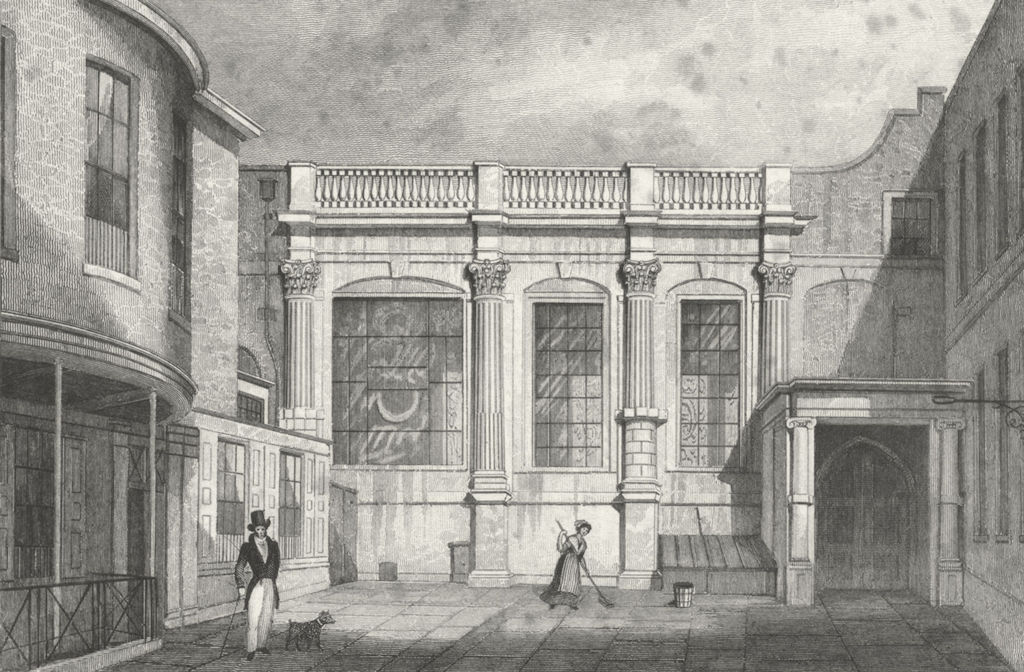 LONDON. Clothworker's Hall, Mincing Lane 1829 old antique print picture