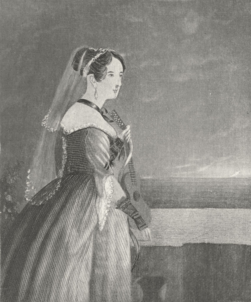 MILITARIA. The Sailors Bride c1830 old antique vintage print picture