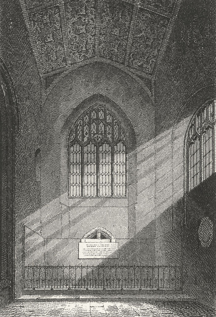 SUFFOLK. St Edmunds Chapel, E Dereham Ch Norfolk 1808 old antique print