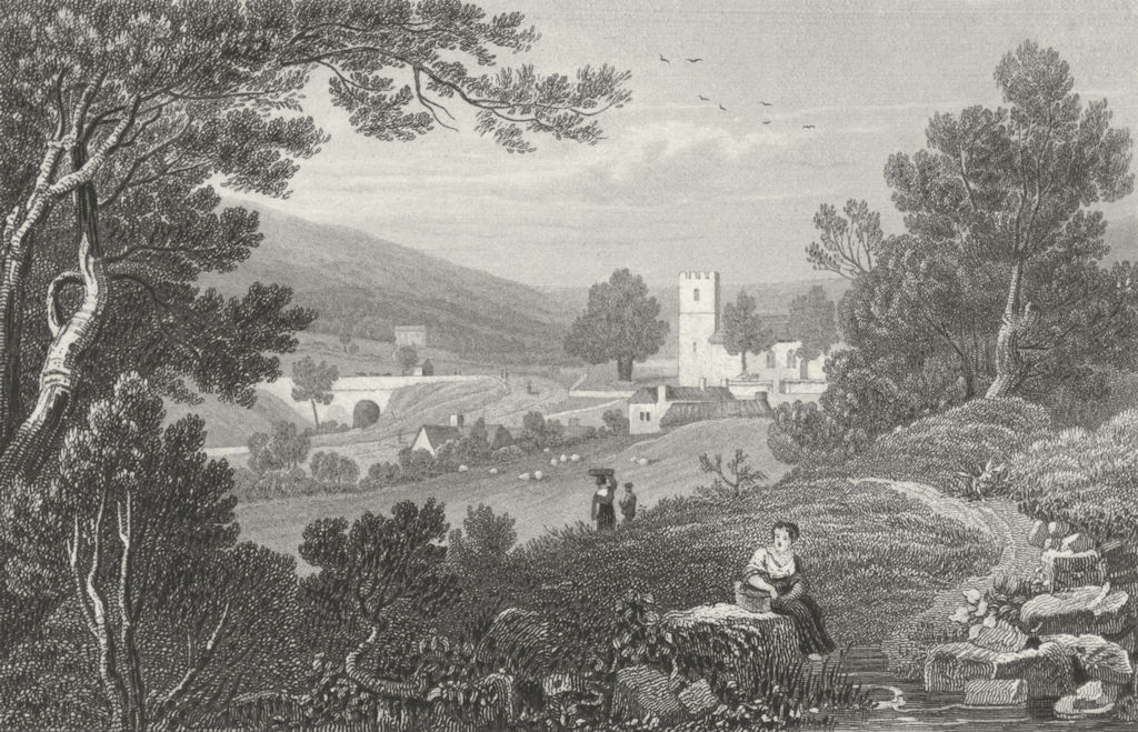 ABERYSTWYTH. Blaenau Gwent, Monmouthshire. Monmouth  1831 old antique print