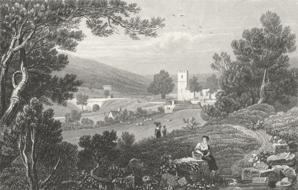 ABERYSTWYTH. Blaenau Gwent, Monmouthshire. Monmouth  1831 old antique print