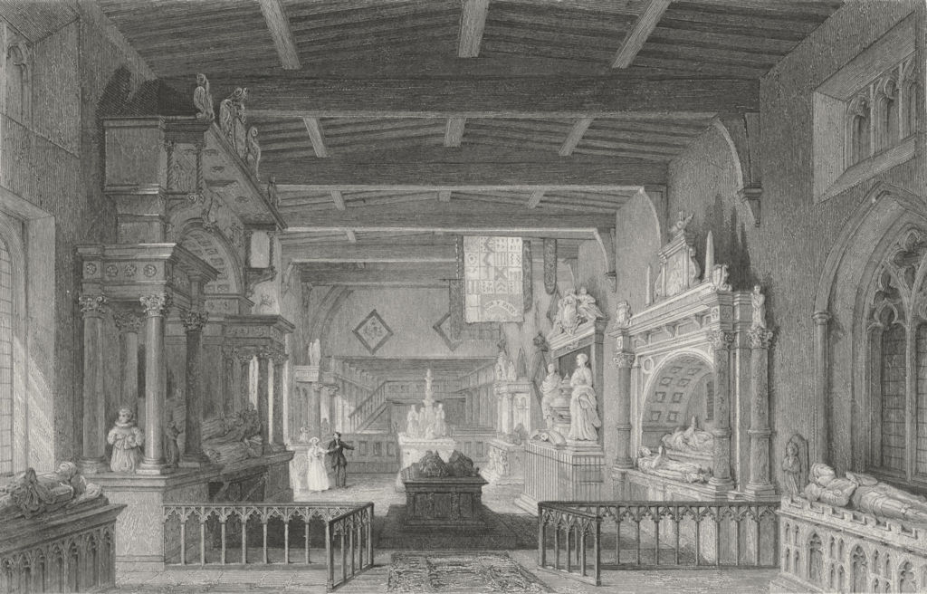 Associate Product RUTLAND. Monuments earl Bottesford Church, Leics 1836 old antique print