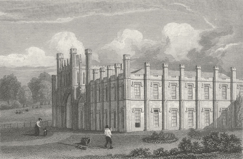 LEICS. Donnington Hall, Leicestershire. Jones 1829 old antique print picture