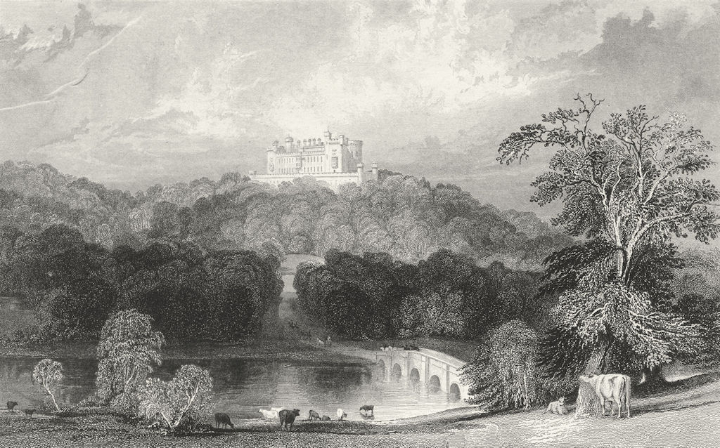 LEICS. Belvoir Castle, Leicestershire. Jones c1840 old antique print picture