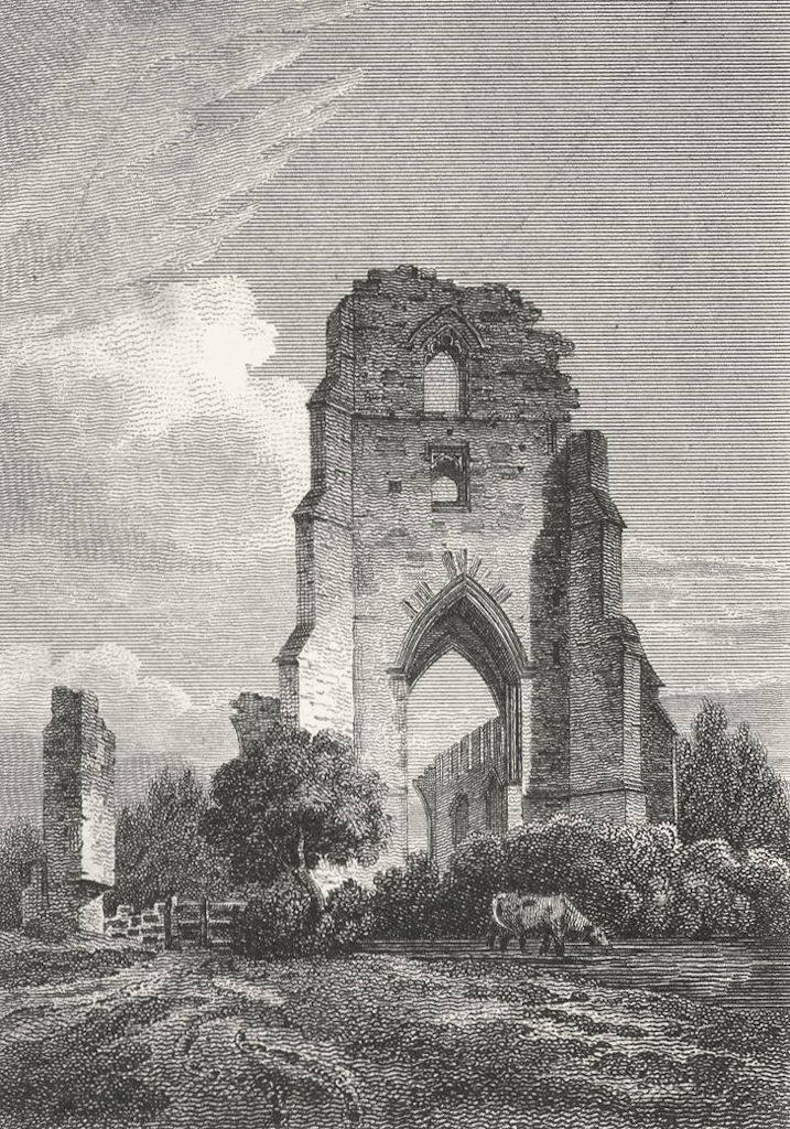 Associate Product LEICS. Ulverscroft Priory, Leicestershire. Jones 1811 old antique print