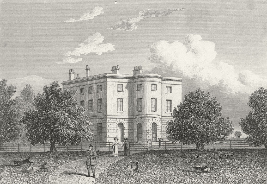 LEICS. Whatton House, Leicestershire. Jones 1829 old antique print picture