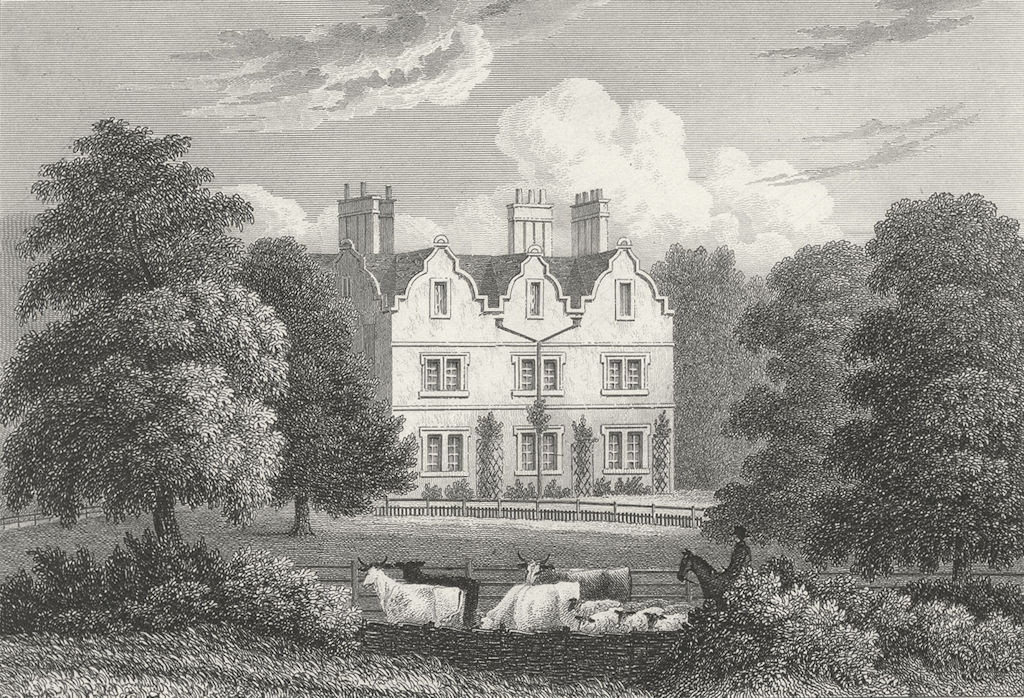 LEICS. Carlton Curlieu Hall, Leicestershire. Jones 1829 old antique print