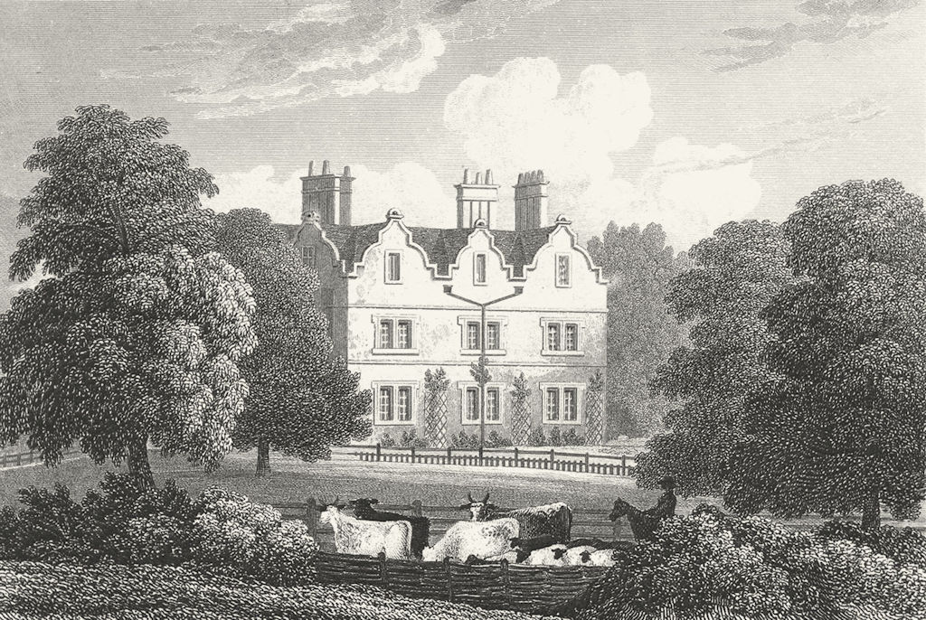 Associate Product LEICS. Carlton Curlieu Hall, Leicestershire. Jones 1826 old antique print