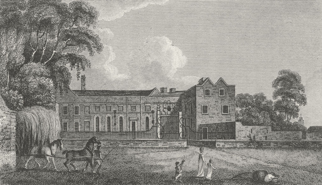 Associate Product HERTFORDSHIRE. Cheshunt House. Hughson 1809 old antique vintage print picture