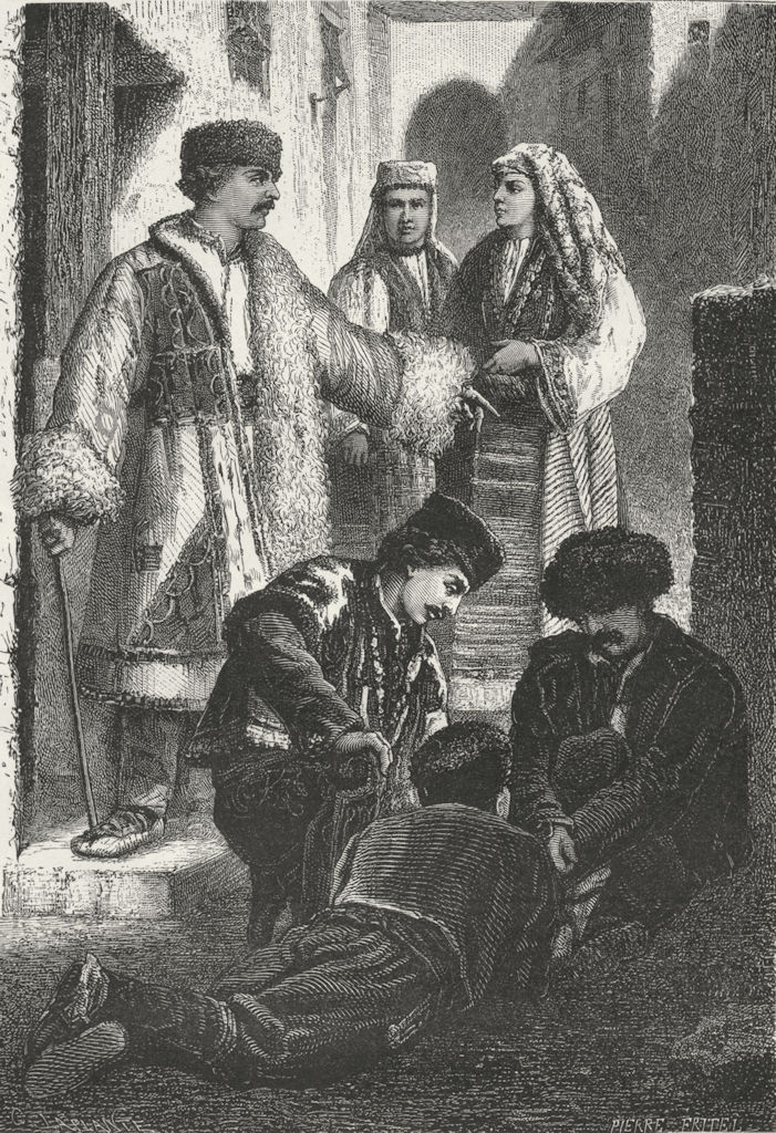 Associate Product BULGARIA. Christian Moslem Vidin; Skodra; Koyutepe c1885 old antique print