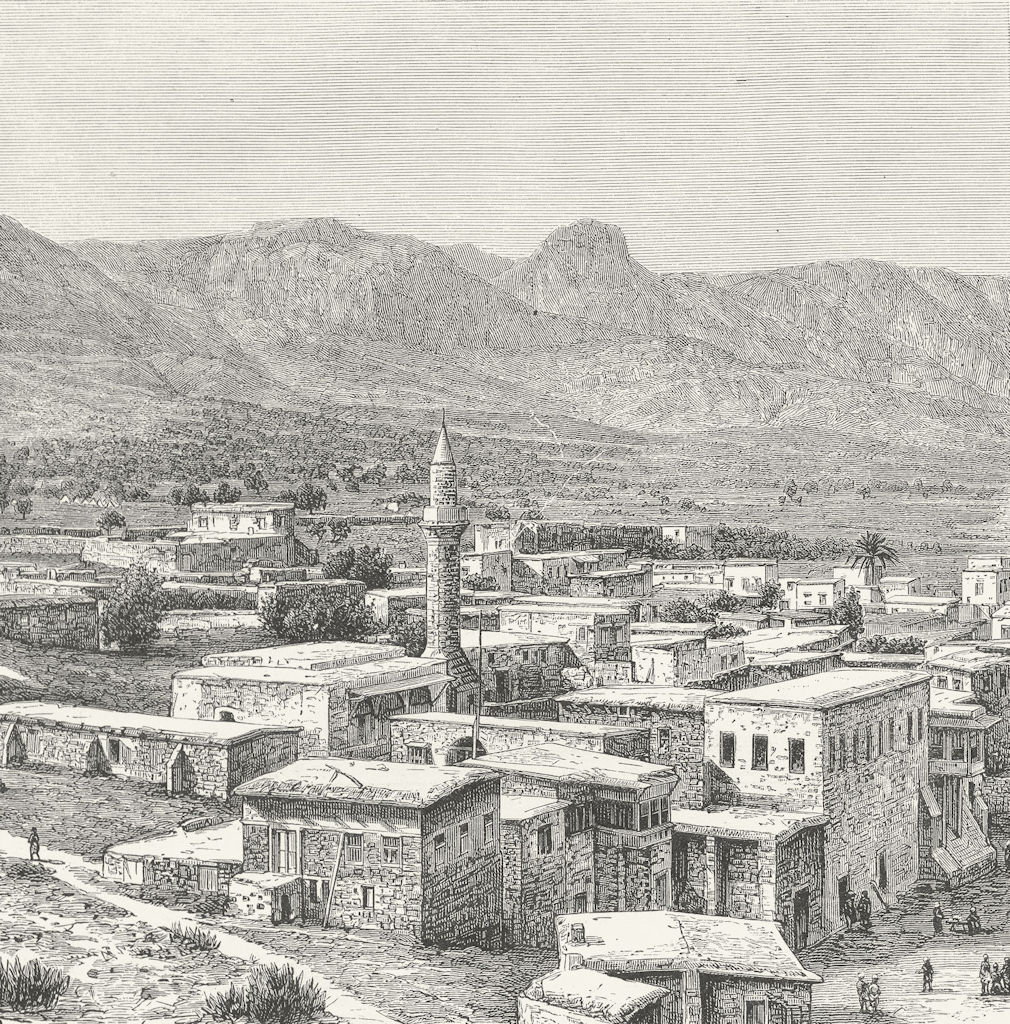 CYPRUS. Kyrenia c1885 old antique vintage print picture