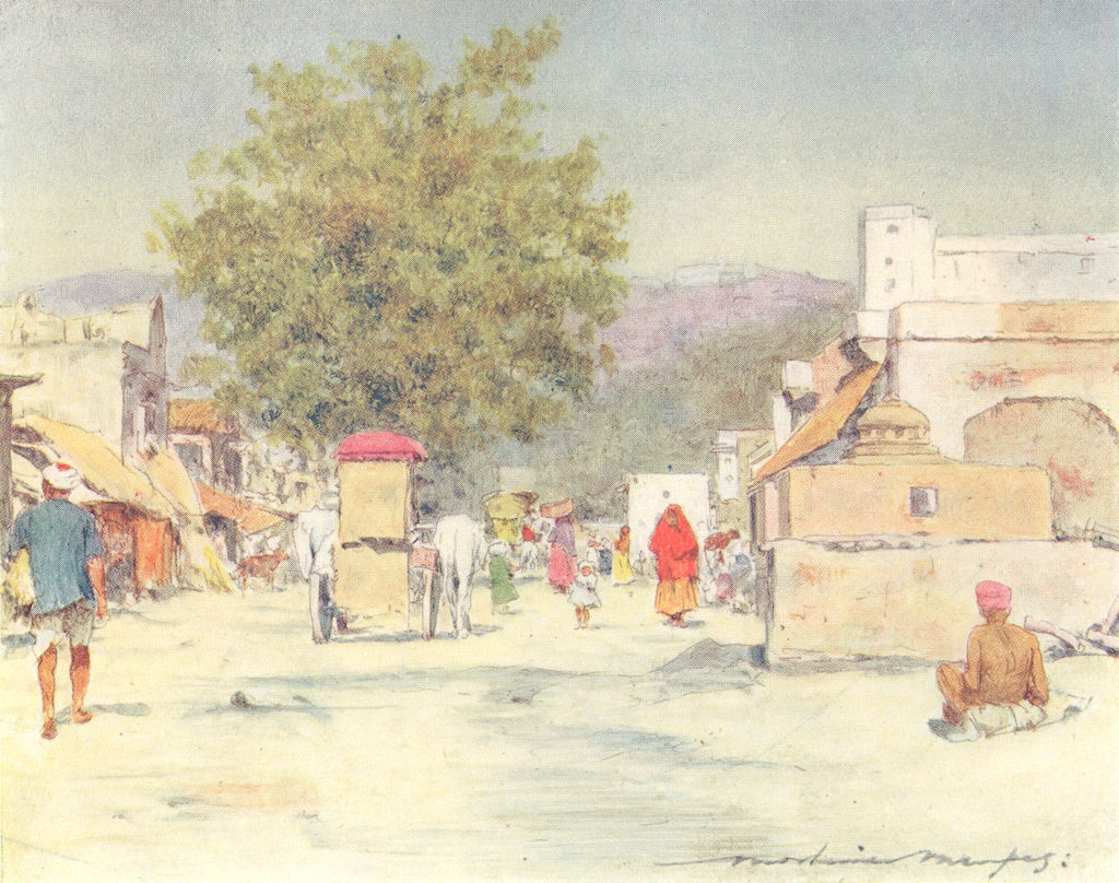INDIA. Jaipur 1905 old antique vintage print picture