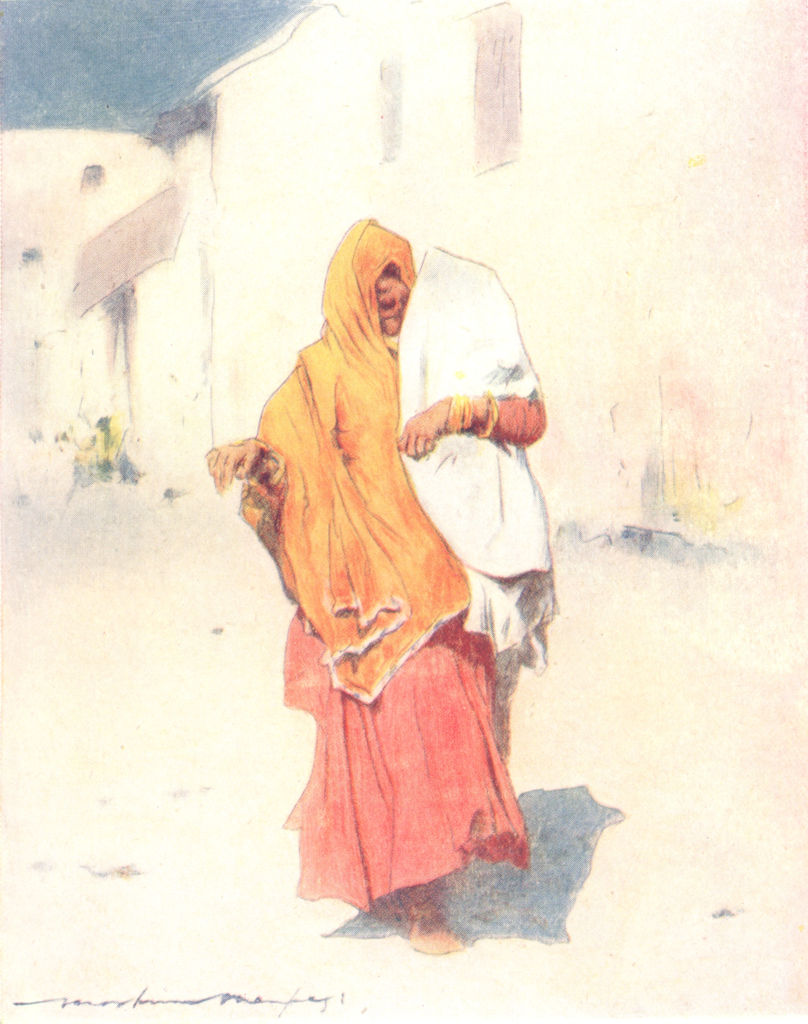 INDIA. A Native woman of Jaipur 1905 old antique vintage print picture