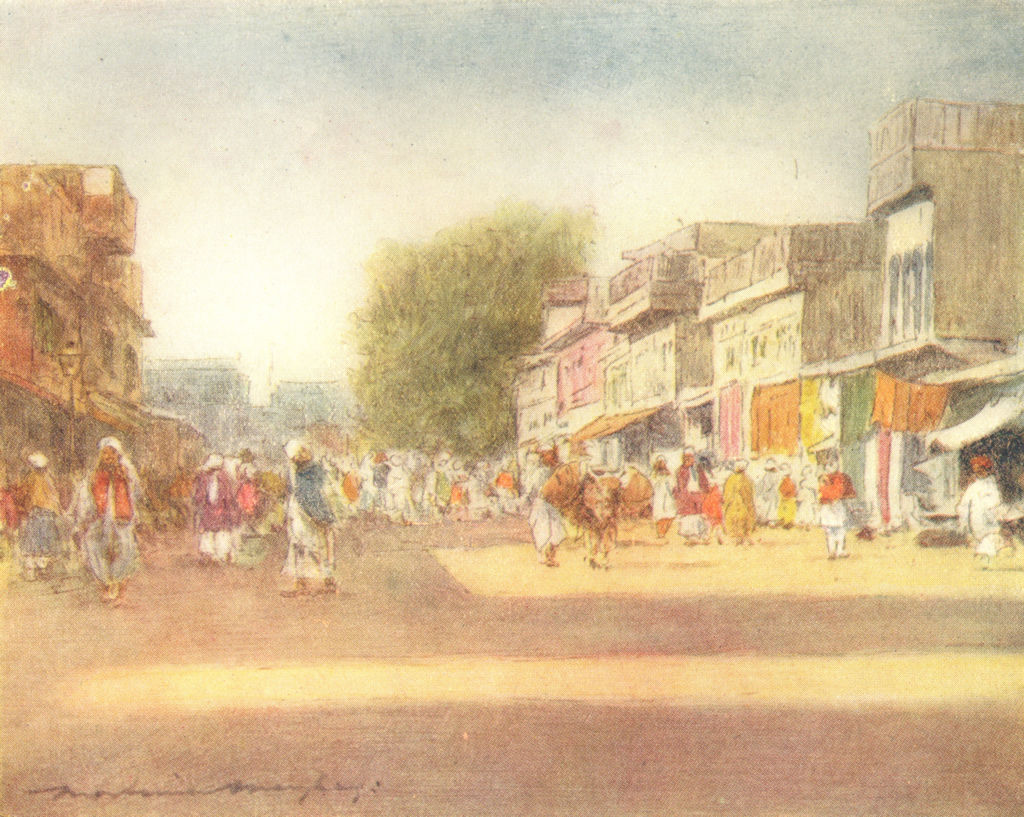 PAKISTAN. Peshawar 1905 old antique vintage print picture