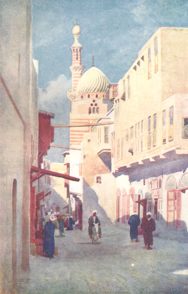 EGYPT. The Sais Mosque, Cairo 1912 old antique vintage print picture