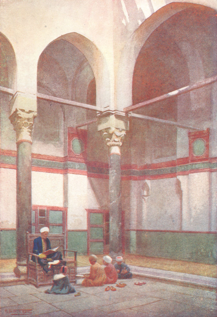 EGYPT. Sebeel of the Mosque of the Sultan Kelaun 1912 old antique print