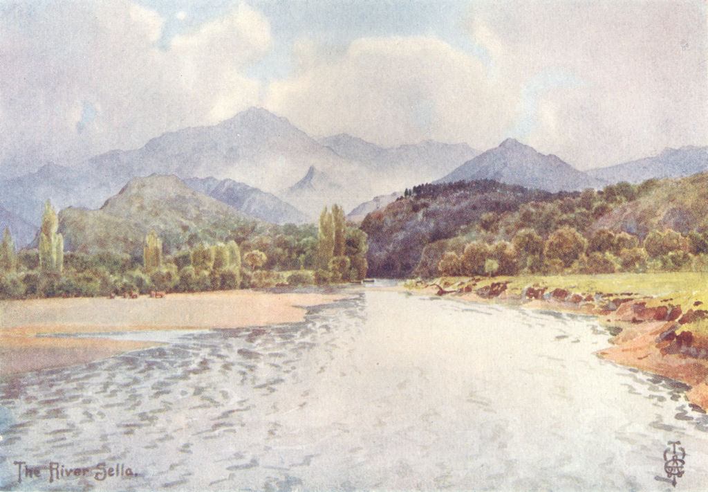 SPAIN. Sella Valley. Below Arriondas 1906 old antique vintage print picture