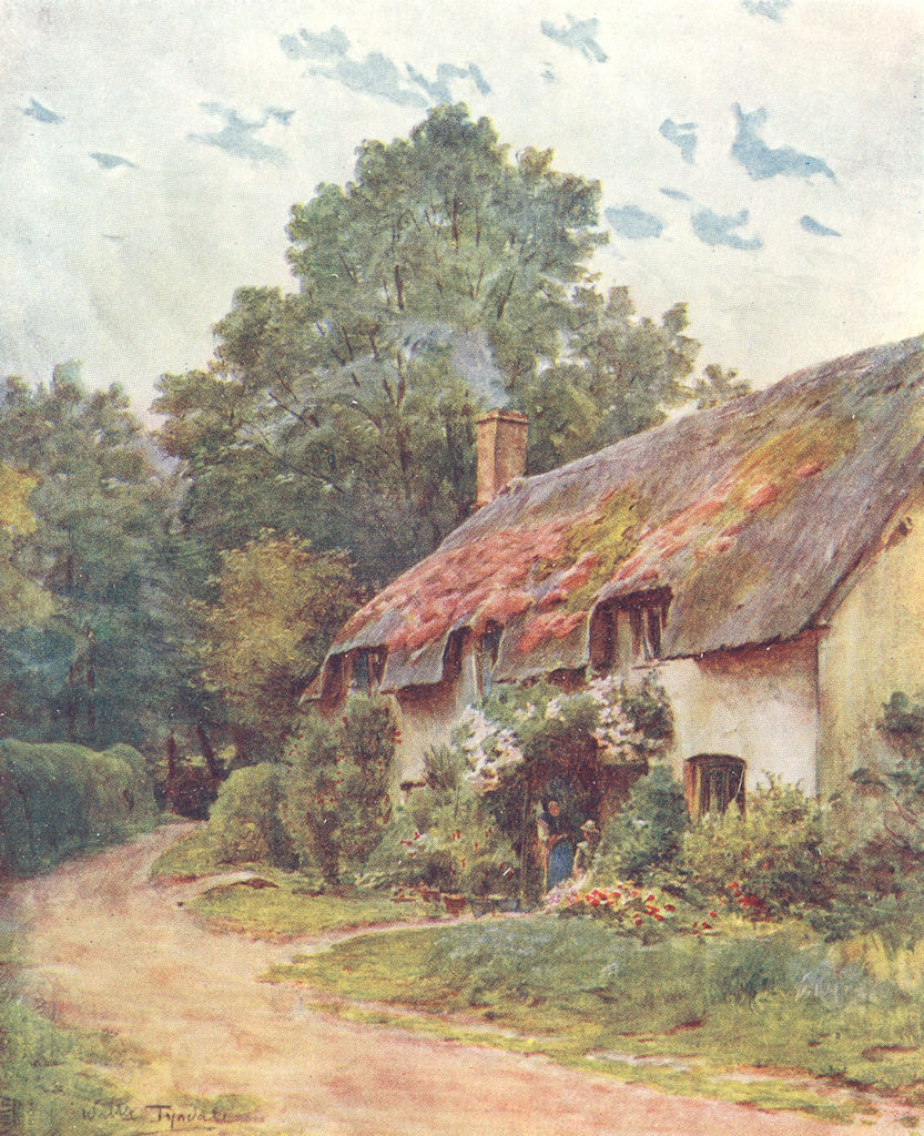 BUILDINGS. A Typical Wessex Cottage 1906 old antique vintage print picture
