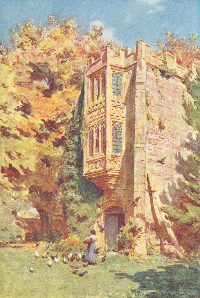 CERNE ABBAS. Gateway Abbot's Cernal. Novels 1906 old antique print picture
