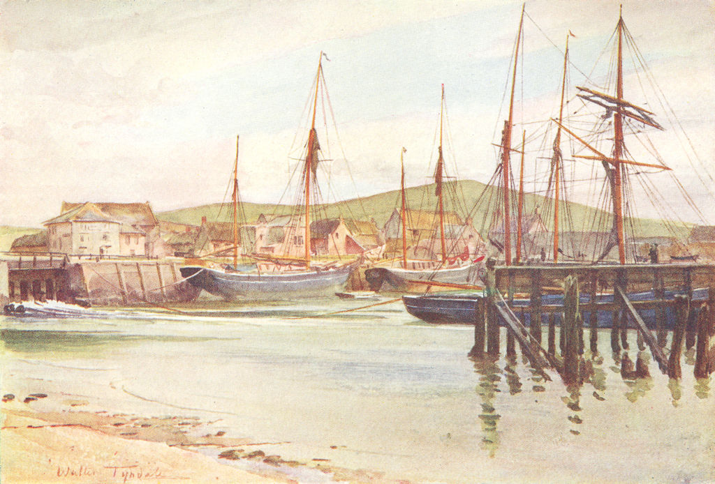 DORSET. Bridport port Bredy of Wessex Novels 1906 old antique print picture