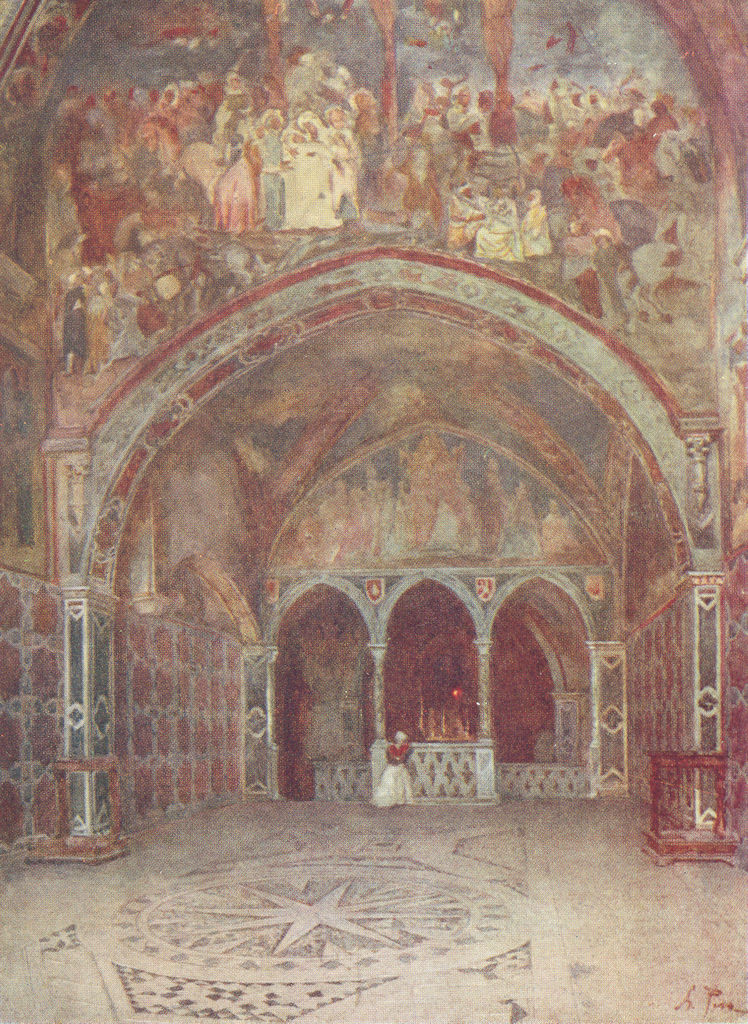 SAN LORENZO LORICATO. Chapel Benedict's Subiaco 1905 old antique print picture