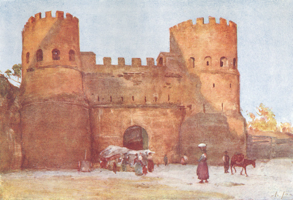 ROME. Porta San Paolo 1905 old antique vintage print picture
