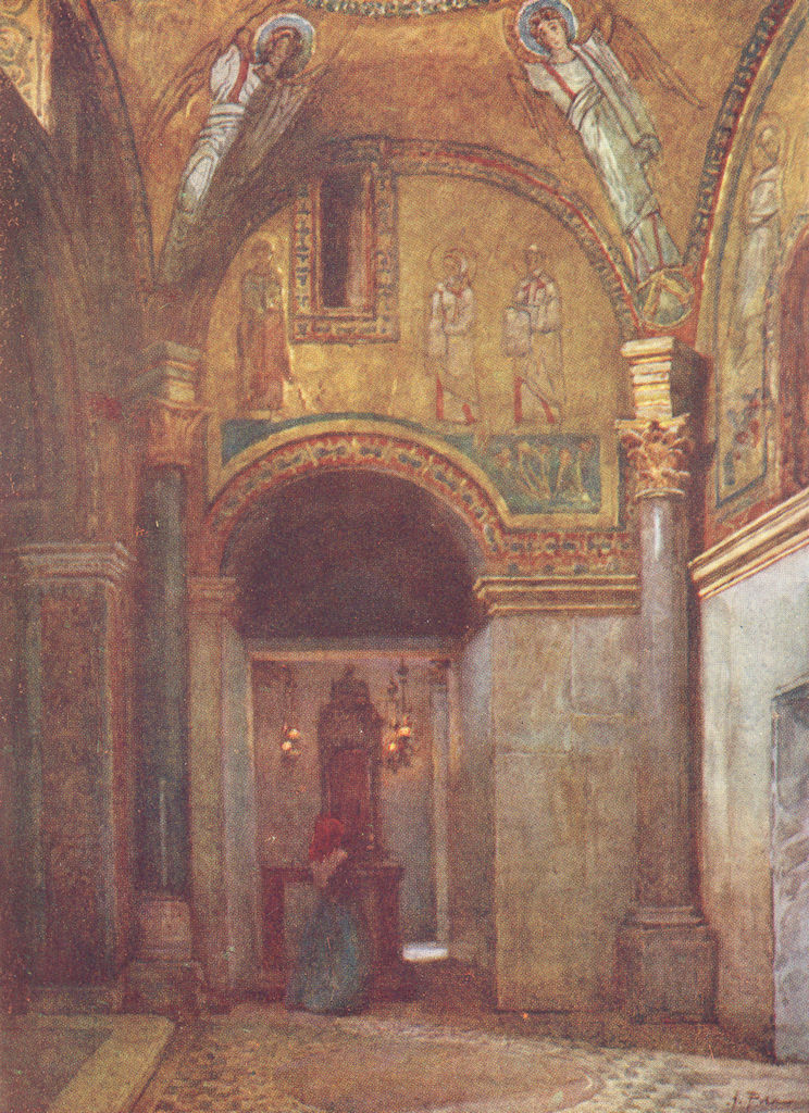 SAN ZENO. Chapel(orto Paradiso)Prassede 1905 old antique vintage print picture