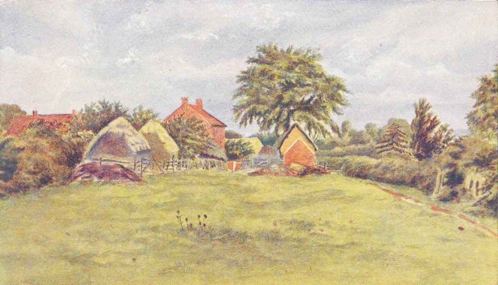 Associate Product LONDON. Chappells Cottage, Farm Croft Rolleston 1905 old antique print picture