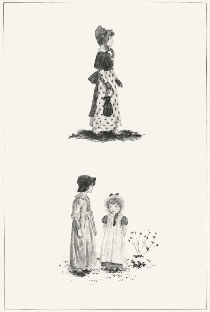 KATE GREENAWAY. Girls Children Mrs Locker-Lampson 1905 old antique print