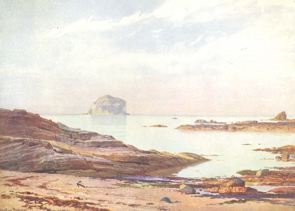 Associate Product SCOTLAND. Bass Rock-A Tranquil Evening 1904 old antique vintage print picture