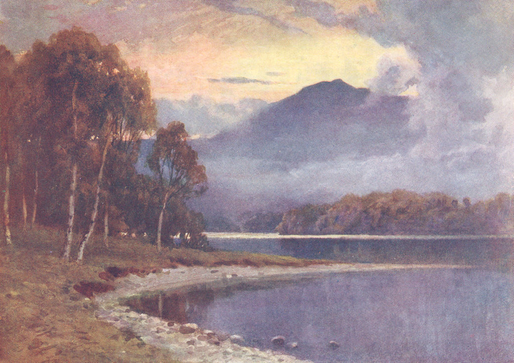SCOTLAND. Silver Strand, Loch Katrine, Perthshire 1904 old antique print