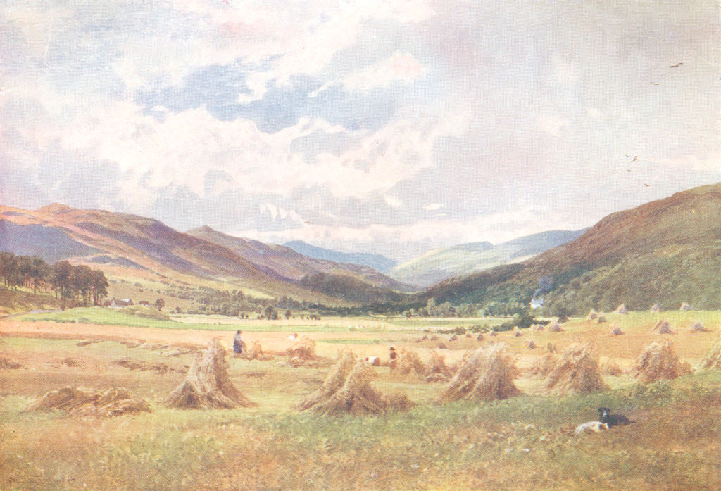 Associate Product KILLIN. Looking up Glen Lochay, Perthshire 1904 old antique print picture