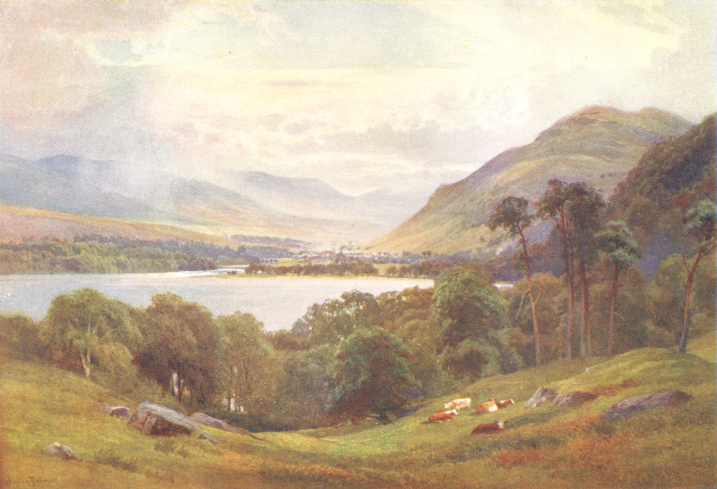 SCOTLAND. Killin, Head of Loch Tay, Perthshire 1904 old antique print picture