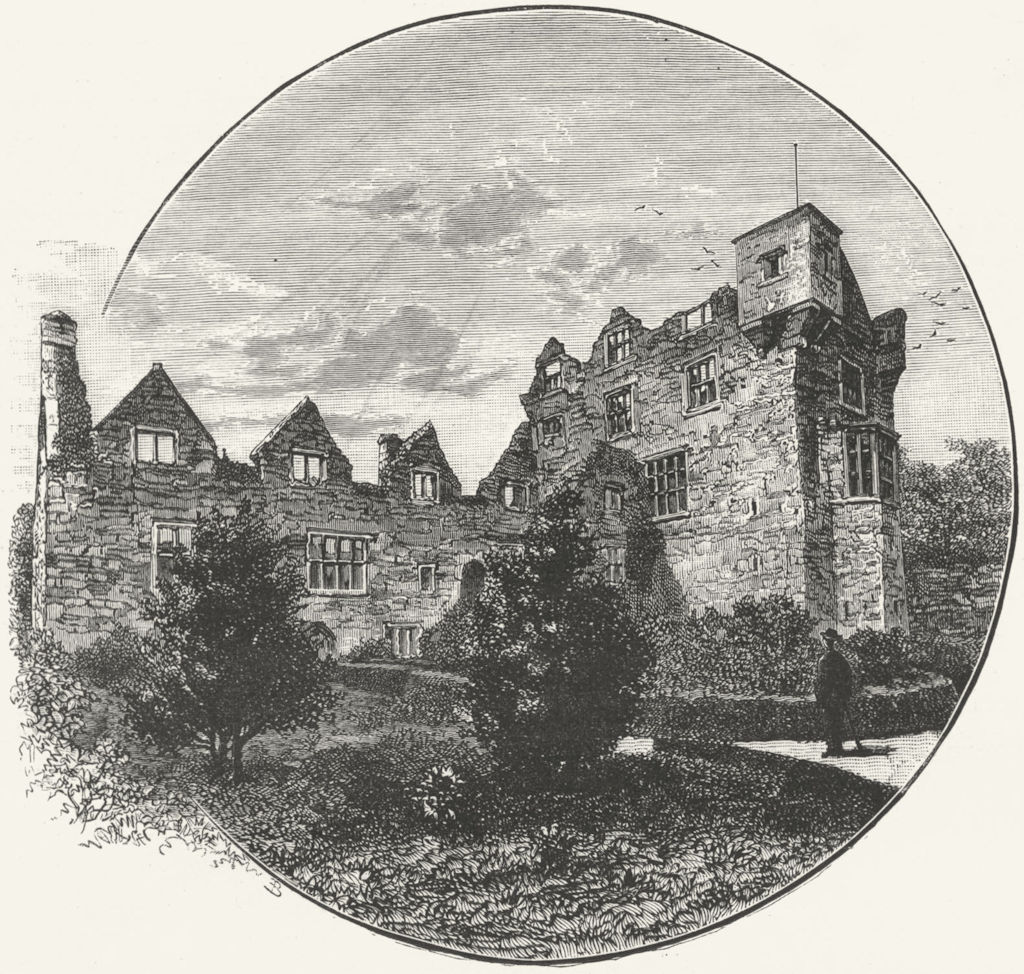 IRELAND. Donegal Castle 1888 old antique vintage print picture