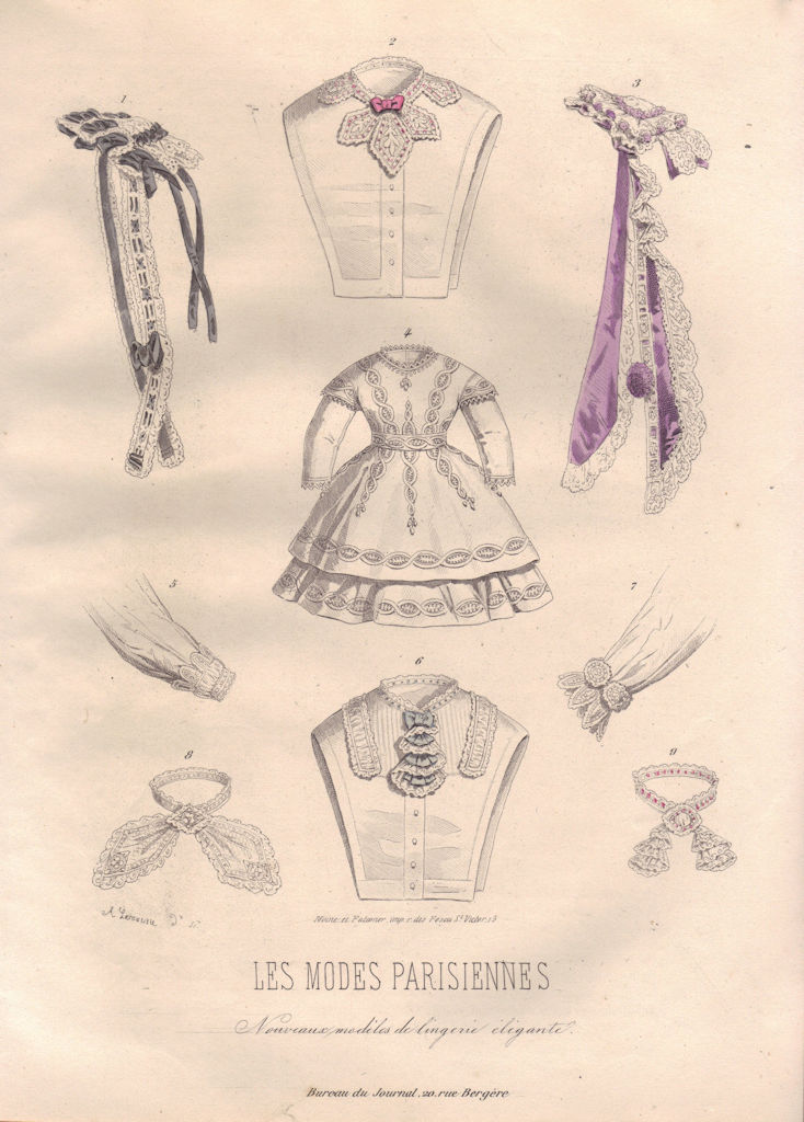Associate Product FASHION. ladies clothing 1869 old antique vintage print picture