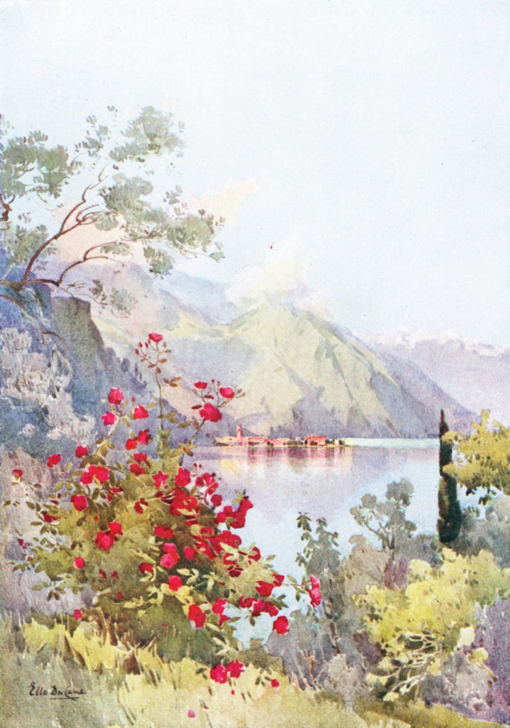 ITALY. Lake Como. Menaggio, Lago di Como 1905 old antique print picture