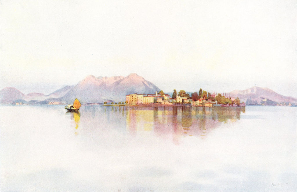 ITALY. Lake Maggiore. Isola Bella, Lago Maggiore 1905 old antique print