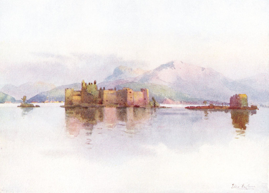 ITALY. Lake Maggiore. Cannero, Lago Maggiore 1905 old antique print picture