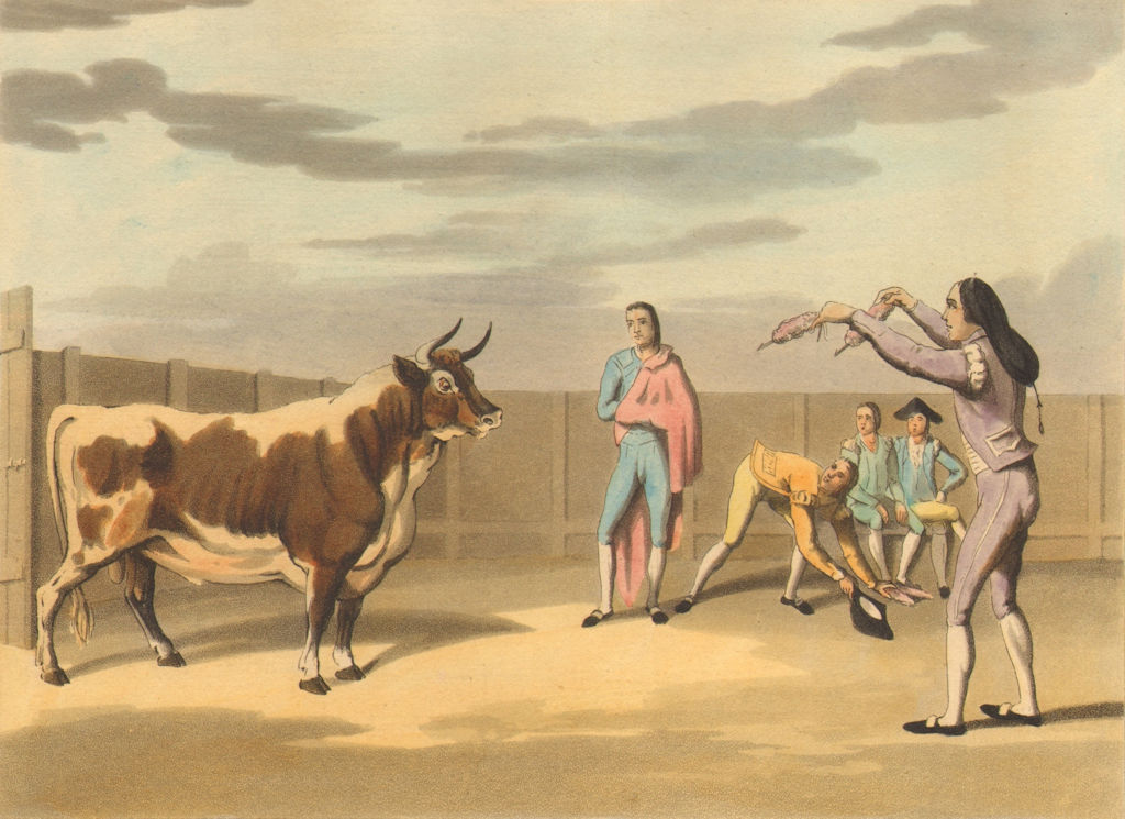 Associate Product SPAIN BULL FIGHTING 7. Attack by the Banderilleros. Banderilla.  (Orme)  1814