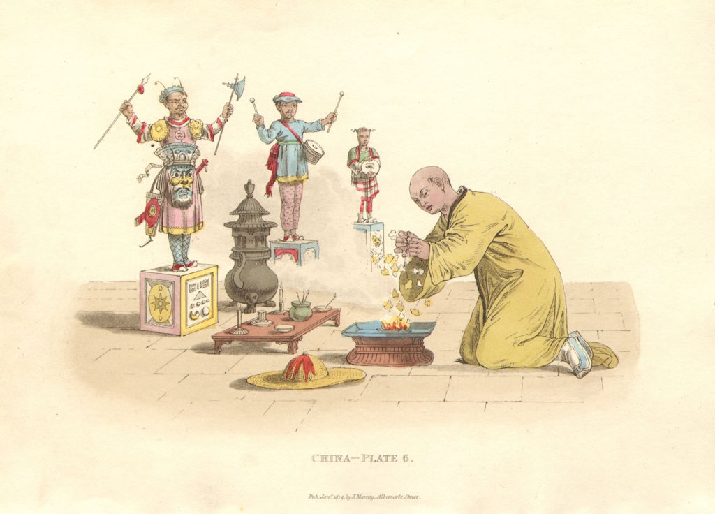 Associate Product CHINA.Temple sacrifice Bonze(Bhikkhu-Buddhist monk).Fo sectALEXANDER 1814