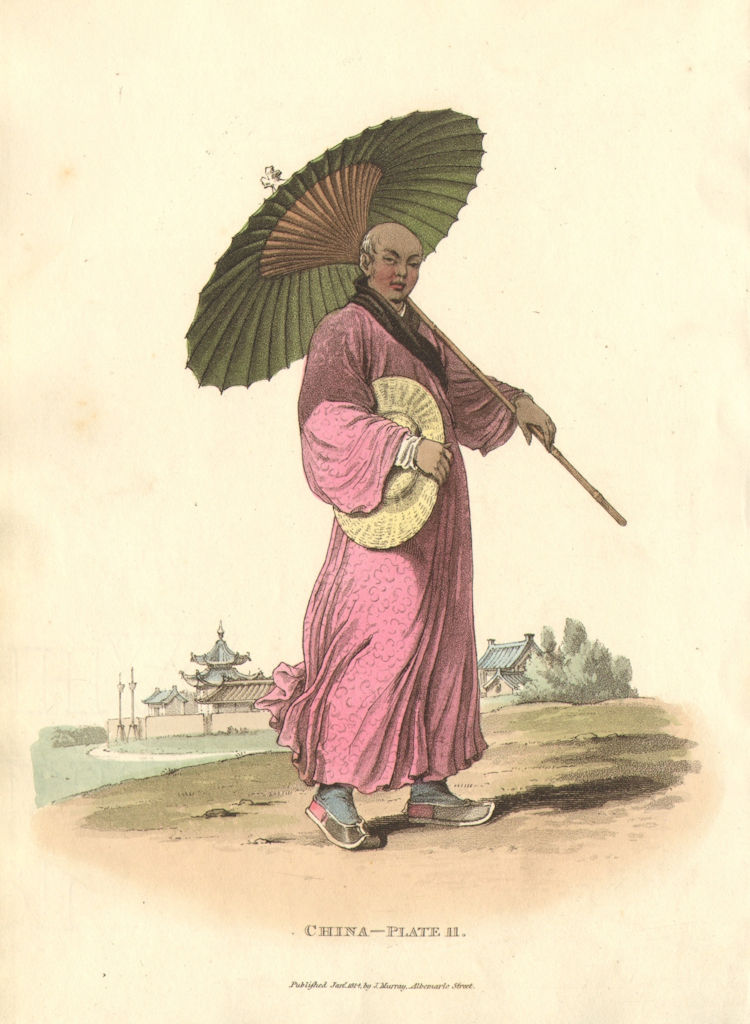CHINA.Bonze(Bhikkhu-Buddhist monk).Fo sect.Parasol Umbrella.ALEXANDER 1814