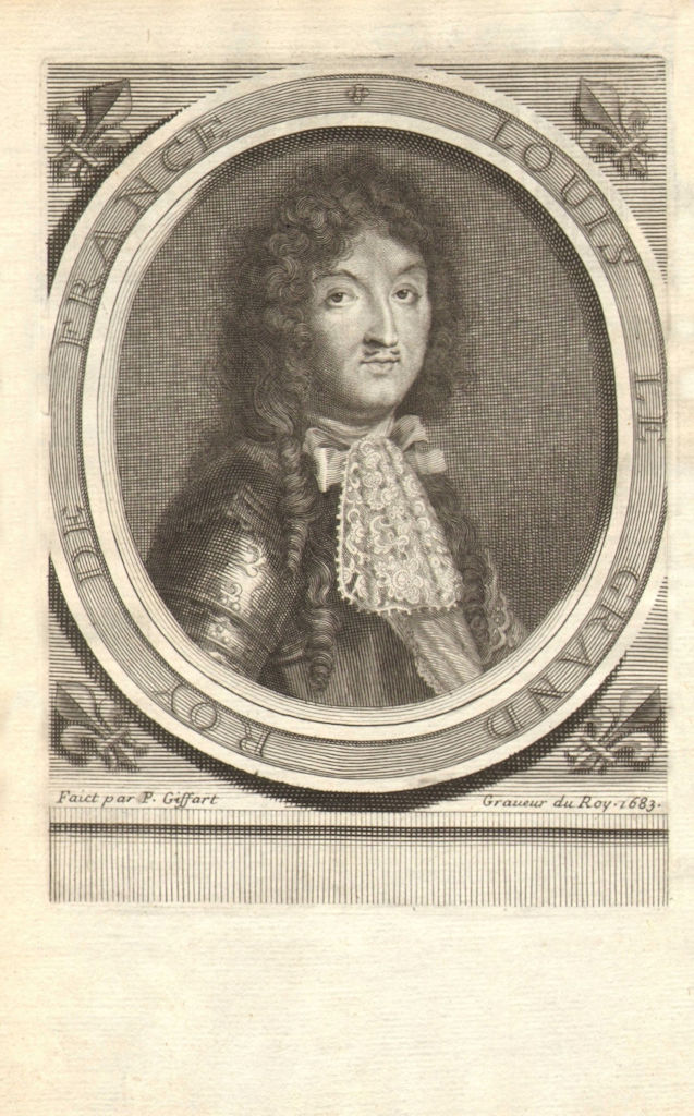 LOUIS XIV-THE SUN KING. 'Louis le Grand Roy de France'. Roi-Soleil. MALLET 1683