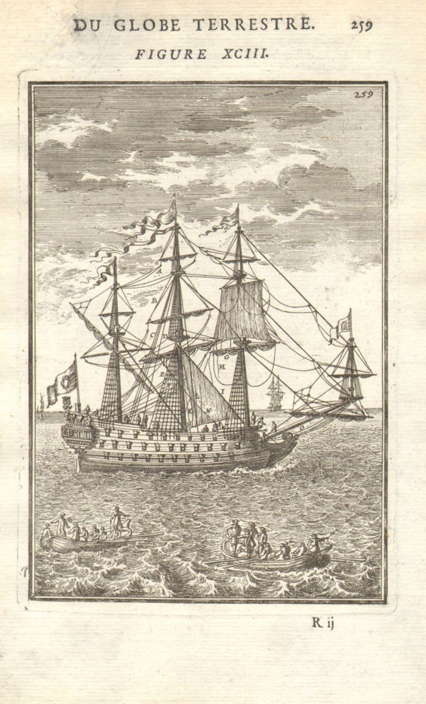 Associate Product SHIPS ROPES. Agreils/cordages d'un Vaisseau II. 17th century. MALLET 1683