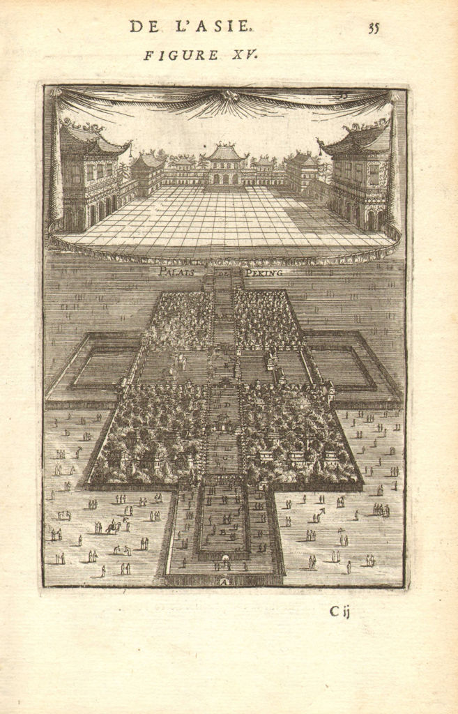 Associate Product PEKING BEIJING Royal Palace 'Palais Peking'. Forbidden City? China. MALLET 1683