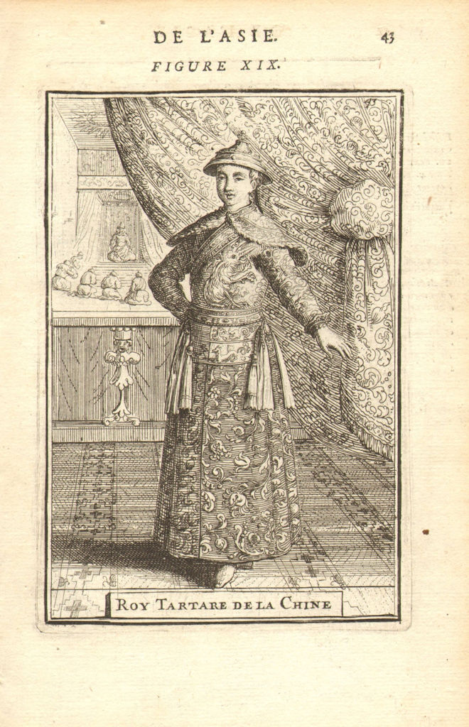 Associate Product CHINA. The Kangxi Emperor (Xuanye 玄燁). Qing/Manchu. 'Roy Tartare'. MALLET 1683
